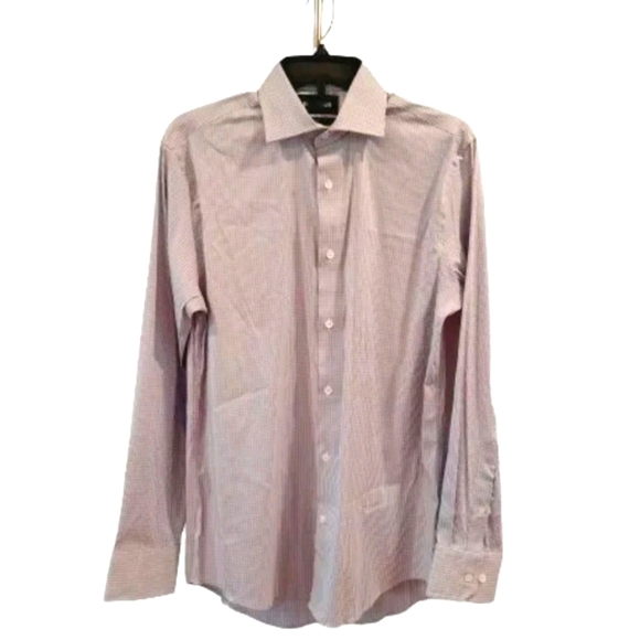 Bonobos Long Sleeve Button-up Slim Fit Plaid Men's Dress Shirt Size 15/34 - Picture 1 of 8
